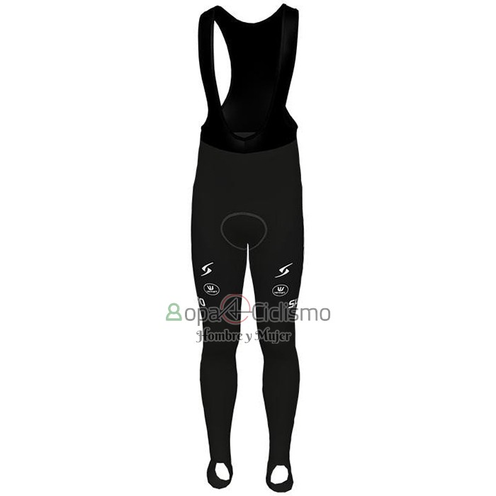 Lotto-kern Haus Ropa Ciclismo Culotte Largo 2021 Hombre Mangas Largas Negro AMarillo